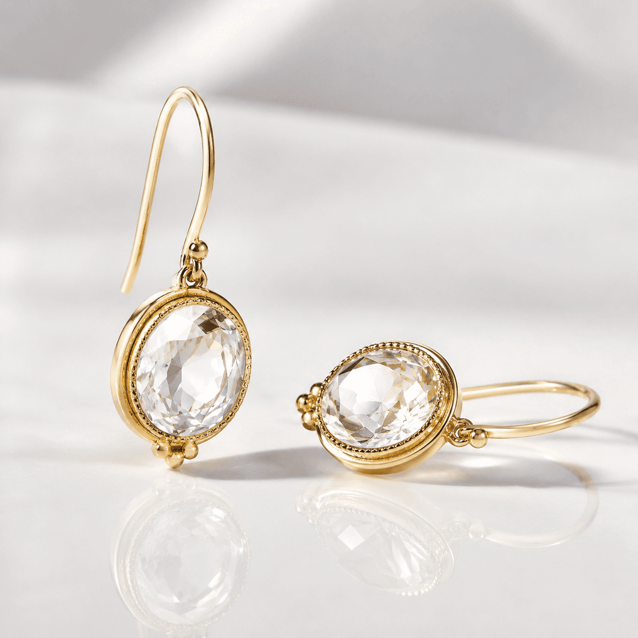 Crystal Brass Earrings: Stainless Steel Shine by Lefeng - Blog Header Image