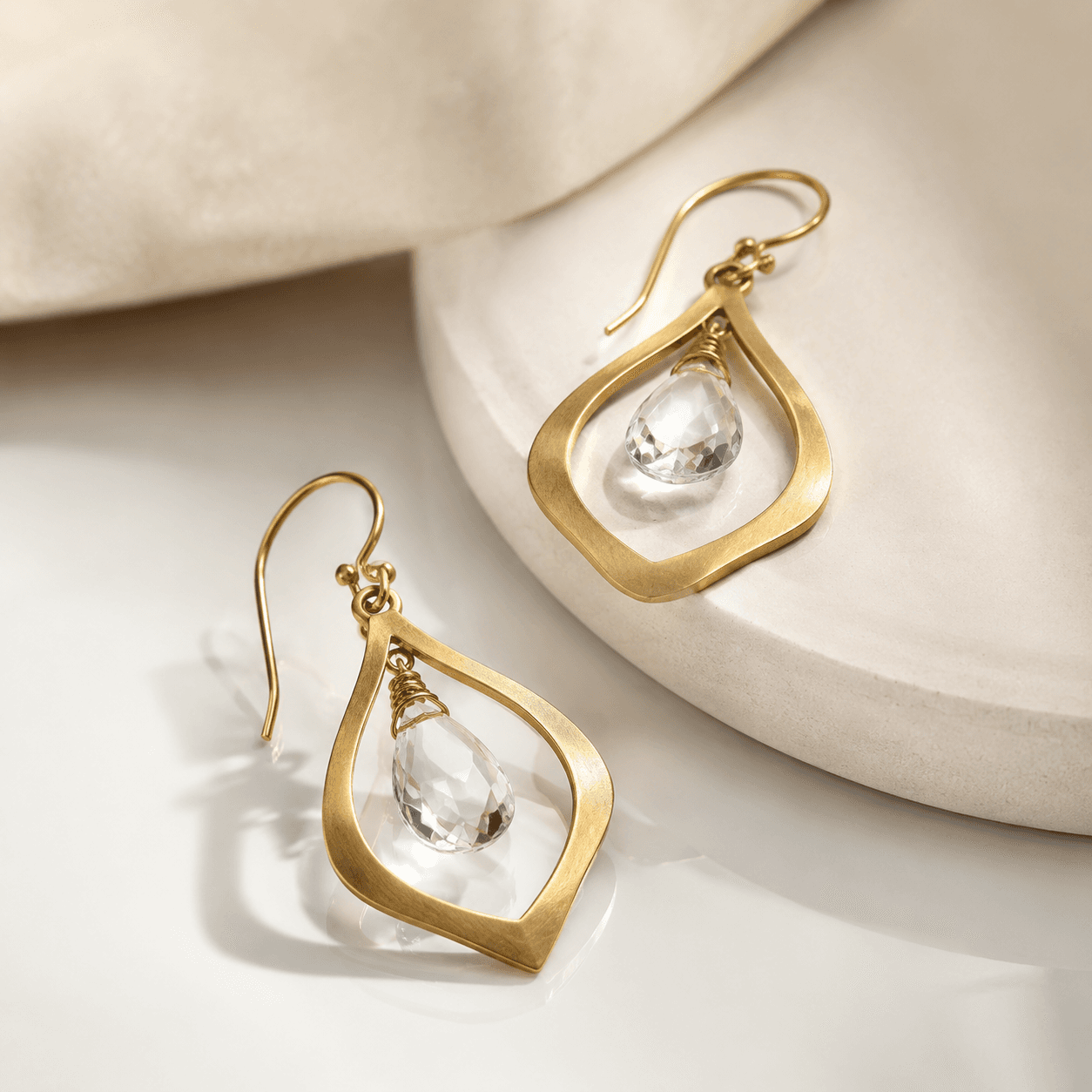 Crystal Brass Earrings: Brass-Look Stainless Steel for OEM - Blog Header Image